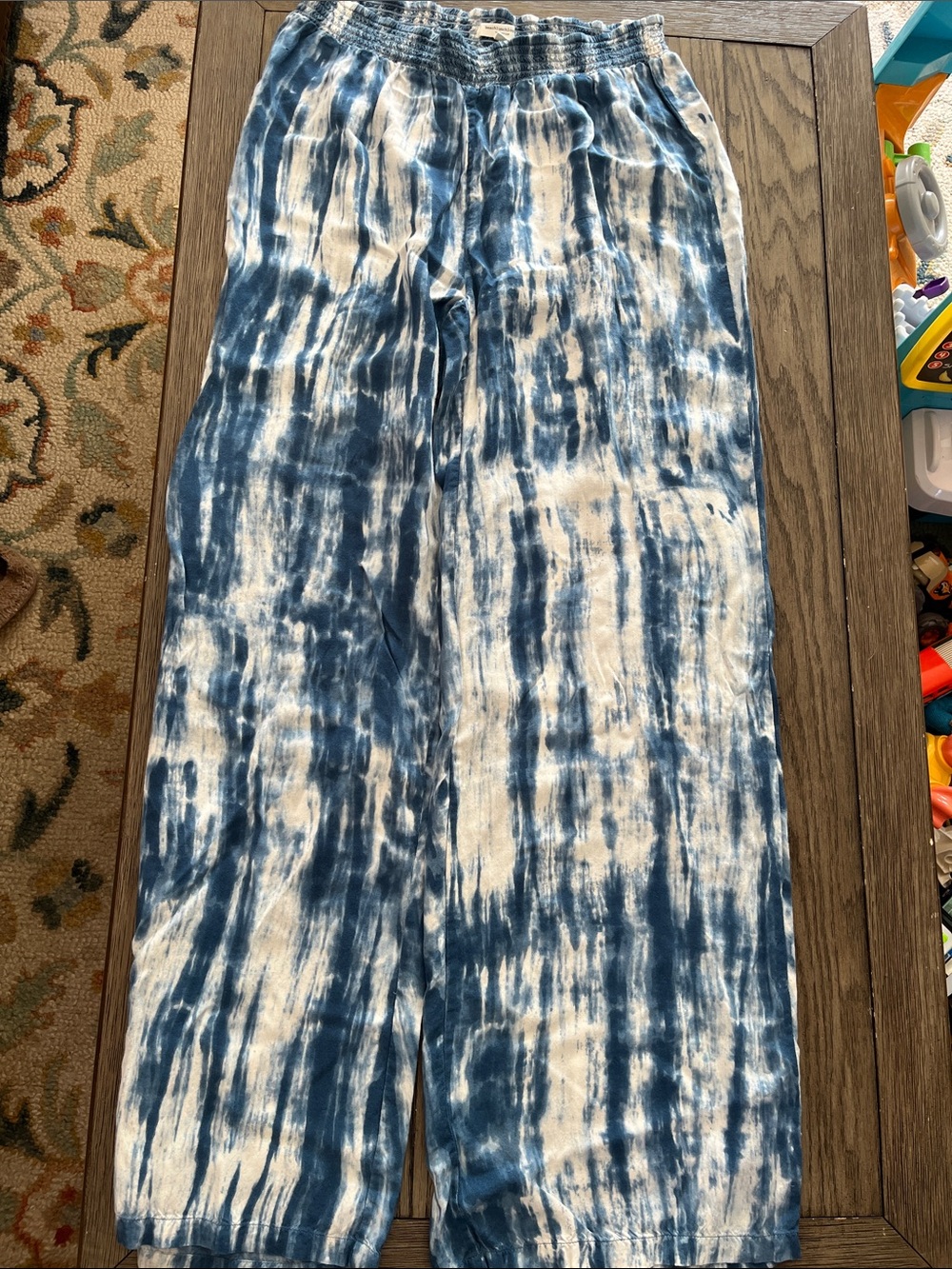 beachlunchlounge Blue and White Tie-Dye Men's Joggers